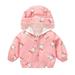 Toddler Boys Girls Jacket Children Kids Baby Cute Cartoon Animals Print Long Sleeve Coats Outwear Outfits Clothing Size 3-4T