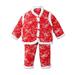 Ydojg Winter Outfit Set For Boys Girls Toddler Kids Girls Chinese Thickened New Year S Top Pants Clothing Outfit For 4-5 Years