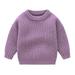 ASFGIMUJ Girls Sweater Children S Solid Knit Sweater Winter Clothes For Girls Baby Tops Clothes Knitted Cardigan A 4 Years-5 Years