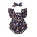 Peyakidsaa Infant Girl Rompers Halloween Clothes Pumpkin Bodysuits with Headband