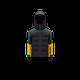 GRENOBLE ENFANT Corserey Ski Jacket, Boy, Black, Size: 6Y