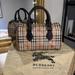 Burberry Bags | Burberry Haymarket Check Chester Bowling Bag Chocolate | Color: Brown/Tan | Size: Os