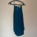 Free People Dresses | Blue Green Teal Free People Slip Mini Dress With Lace Xs | Color: Blue/Green | Size: Xs
