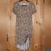 Lularoe Dresses | Lularoe Carly Dress With Pocket Gold & Gray Size Xxs | Color: Gold/Gray | Size: Xxs