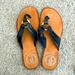 Lilly Pulitzer Shoes | Lilly Pulitzer Sz 6 Navy Leather Summer Sandals - Only Worn Once! Like New! | Color: Blue | Size: 6
