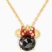 Kate Spade Jewelry | Disney X Kate Spade Minnie Mouse Pendant Necklace | Color: Black/Gold | Size: Os