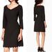 Kate Spade Dresses | Kate Spade New York Scalloped Hem Black Crepe Dress | Color: Black | Size: 6
