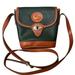 Dooney & Bourke Bags | - Dooney & Bourke All Weather Leather Green/Brown Crossbody Women’s Bag | Color: Brown/Green | Size: Os