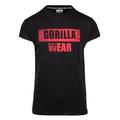 Gorilla Wear Murray T-Shirt Herren schwarz Slim Fit Baumwolle Logo Print Bodybuilding Fitness Lifestyle (DE/NL/SE/PL, Alphanumerisch, XXL, Regular, Regular, Schwarz)