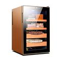 DMBDY Cigar Humidor, Cigar Cabinet Cigar Humidors 70L Electric with Humidity Adjustment Function Constant Temperature Cigar Cabinet Dual-core Refrigeration can Hold up to 400 Cigars Times