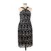 Club Monaco Casual Dress - Sheath Halter Sleeveless: Black Dresses - Women's Size 8