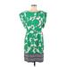 Eliza J Casual Dress - Sheath: Green Tropical Dresses - Women's Size 6