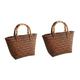 Sosoport 2pcs Woven Tote Wicker Handbags Summer Tote Bag Women Beach Bag Woven Bag Summer Womens Crossbody Handbags Womens Messenger Bag Vegetable Basket Bag Straw Hand Weaving Women's