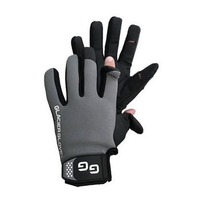 Glacier Glove Lightweight Pro Angler Slit Finger Glove (Large) 781BK-L