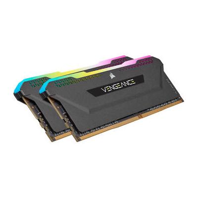 Corsair 64GB VENGEANCE RGB PRO SL DDR4 Memory Kit (2 x 32GB, Black) CMH64GX4M2D3600C18