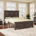 Brown Queen Size Traditional Town And Country Style Solid Pinewood Vintage Bed