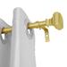 UTOPIA ALLEY 5/8 Inch Curtain Rod, Adjustable Single Decorative Drapery Rod for Windows 28 to 48inch