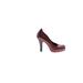 Nanette Lepore Heels: Slip On Stilleto Classic Burgundy Solid Shoes - Women's Size 10 - Round Toe