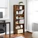 Loon Peak® 6-Tier Open Bookcase w/ Adjustable Storage Shelves Wood in Brown | 63.1 H x 23.6 W x 9.4 D in | Wayfair 690B217D6F7B482A8ED5DD7A8AA5B0AD