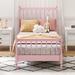 Bungalow Rose Senoria Platform Storage Bed Wood in Pink | 44.9 H x 40.7 W x 80 D in | Wayfair 74D511747F5B4466AA86FC9928DD59B6