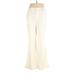 Sincerely Jules Casual Pants - High Rise: Ivory Bottoms - Women's Size X-Large