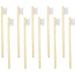 LOOKSEVEN 10 PCS Kids Bamboo Toothbrushes Soft Bristles Wooden Toothbrushes Natural Biodegradable BPA Free Eco Friendly Toothbrushes White