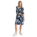 STREET ONE Damen Plissee Kleid, deep blue, 40