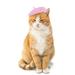 Seniver Pet Beret Hat Dog Cat Cosplay Cat Dog Pet Hairstyle Hat Cat Dog Pet Cute Funny Pet-Costumes Pink/One Size