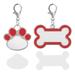 AntiGuyue 2pcs Sublimation Blank Dog Tags Heat Transfer Pet Tags Pendent Blank Craft Pet Tags