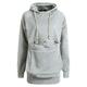 DondPO Essentials Hoodie Hoodies for Women Women Pet Pouch Coat Hoodie Long Sleeve Big Pocket Pullover Jacket Cat Puppy Holder Solid Hooded Sweatshirt Long Sleeve Shirts Sweatshirt for Women Grey XXL