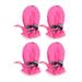 4pcs One Set Pet Non-slip Shoe Cover Adorable Rain Shoes Creative Sole Footwear for Pet Dog Puppy (Pink Size 1)
