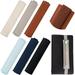 NOGIS 6PCS Elastic Band Pen Holder PU Leather Pen Sleeve Pouch Journal Pencil Holder for Notebook Planners Binders and Books (6 Color)