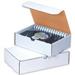 White Literature Mailing Boxes 9 X 9 X 2 Inches Pack Of 50 Crush-Proof For Shipping Mailing And Storing Oyster White