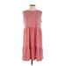 Banana Republic Factory Store Casual Dress - Midi: Red Paisley Dresses - Women's Size Small