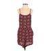 Brandy Melville Romper Scoop Neck Sleeveless: Burgundy Rompers - Women's Size Small