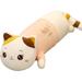 DanceeMangoo Cute Plush Cat Pillows Soft Stuffed Animal Plush Toy Cuddle Hugging Pillow Bedroom Sleeping Soothing Pillows Toy Gift for Kids Girlfriend (Pink 110cm/43.3in)