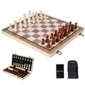 Pristin chess Wooden Chess Checkers Chess With Chess 1 Wooden Chess In 1 Wooden Chess Checkers Set 2 In 1 Set Portable Chess Portable Chess With