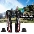 WAKE Handlebar Road Bike 22.2mm Bike 22.2mm Bike Mountain Bike Handlebar Bar End Fin VÃ©lo 22.2mm Bike Bar Pair Alumimun Alloy 1 Pair Bar Fin End Road Bike End Mountain Bike VÃ©lo De Alloy Mtb Bar