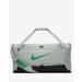 Nike Brasilia 9.5 Training Duffel Bag (Medium 60L) Light Silver/Black/Stadium Green