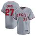 Men's Nike Mike Trout Gray Los Angeles Angels Away Limited Player Jersey