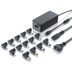 Aplic Universal Netzteil 65W - Laptop und Notebook - Universalnetzteil AC/DC - 18,5V - 20V - 3,5 A - 14 Adapterstecker Image