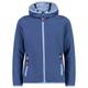 CMP - Girl's Jacket Fix Hood Jacquard Knitted - Fleecejacke Gr 140 blau