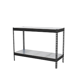 SimonRack Metallregal ohne Schrauben mit Simonforte -Metallschalen 2 Regale. Anthrazit/Galva Farbe 900x1500x450 mm Image