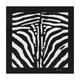 Zebra-print twill scarf (50 x 50)