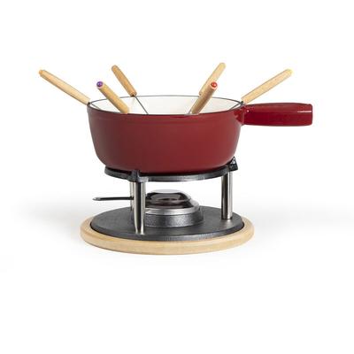 Livoo - Service à fondue 6 fourchettes rouge men390rc - rouge