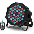 Kcvv - 36 Par Led Projecteur Lumière disco rgb DMX512 avec télécommande Auto/Son/Maître-d'esclave
