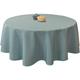 Le Linge De Jules - Nappe Anti-taches Paon bleu turquoise - Ovale 150 x 240 cm