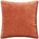 Coussin Otto velours rose terracotta 55x55cm Atmosphera créateur d'intérieur - Terracotta