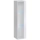 Vitrine suspendue blanche petit modèle avec 1 porte vitrée et éclairage led inclus. Collection