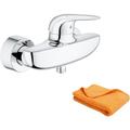 Mitigeur douche mécanique Grohe Quickfix Wave 2015 + microfibre - Chromé